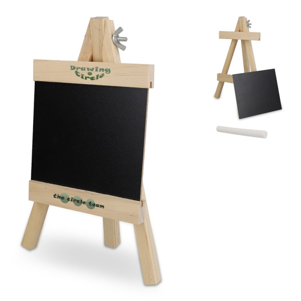 Krijtbord op ezel
