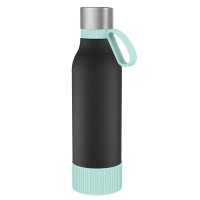 lichtblauw, zwart, zilver