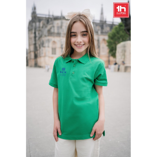 THC ADAM KIDS. Katoenen poloshirt met korte mouwen voor kinderen (uniseks)