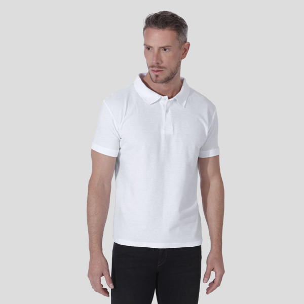 Volwassene Wit Polo Shirt 