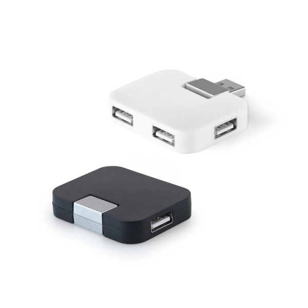 JANNES. HUB met 4 USB-A poorten in ABS