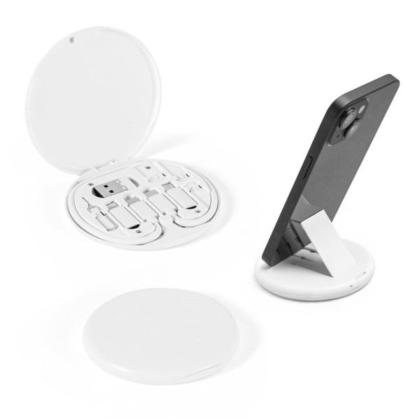 SYSTROM. Gerecycled ABS (100% rABS) supersnelle oplaadkabel en adapter set